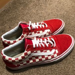 Red checkered vans